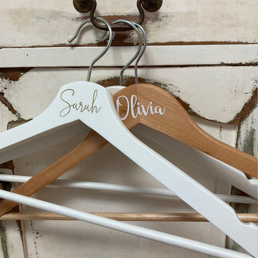 Personalised Adults Wooden Coat Hanger