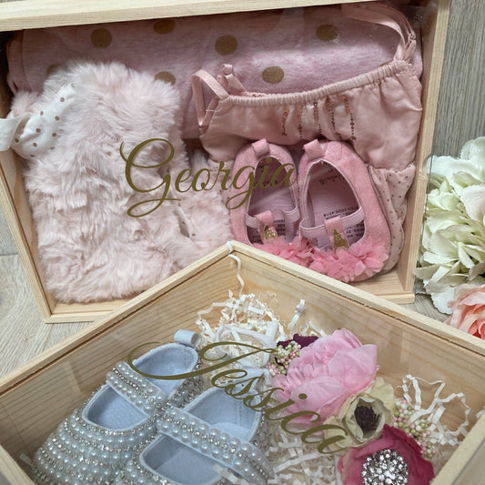 Medium Personalised Wooden Box with Acrylic Lid