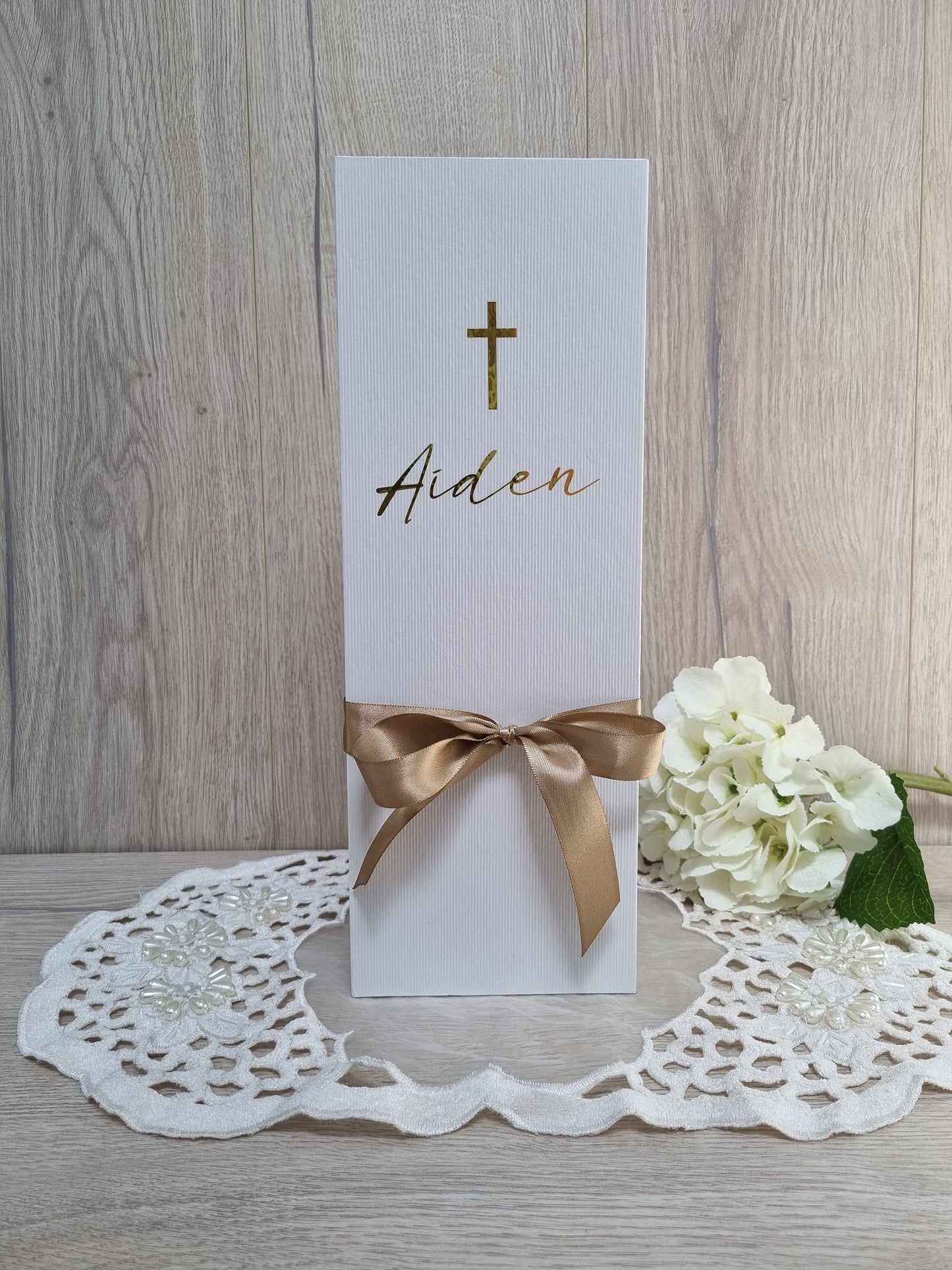 Personalised White Magnetic Candle Box