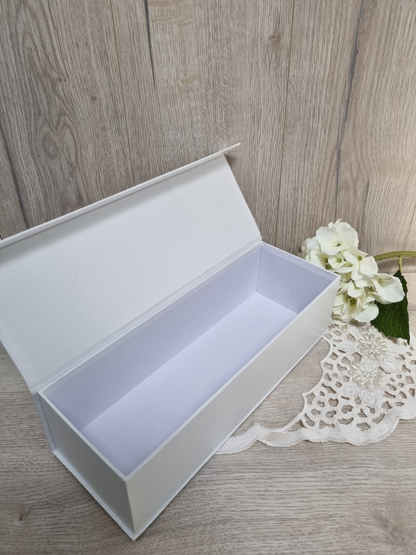 Personalised White Magnetic Candle Box